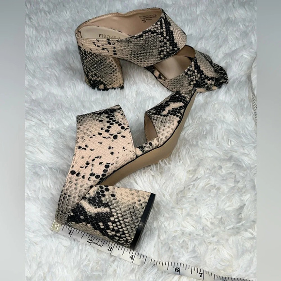 Madden Girl | Snake Print Chunky Heels - Picture 10 of 14